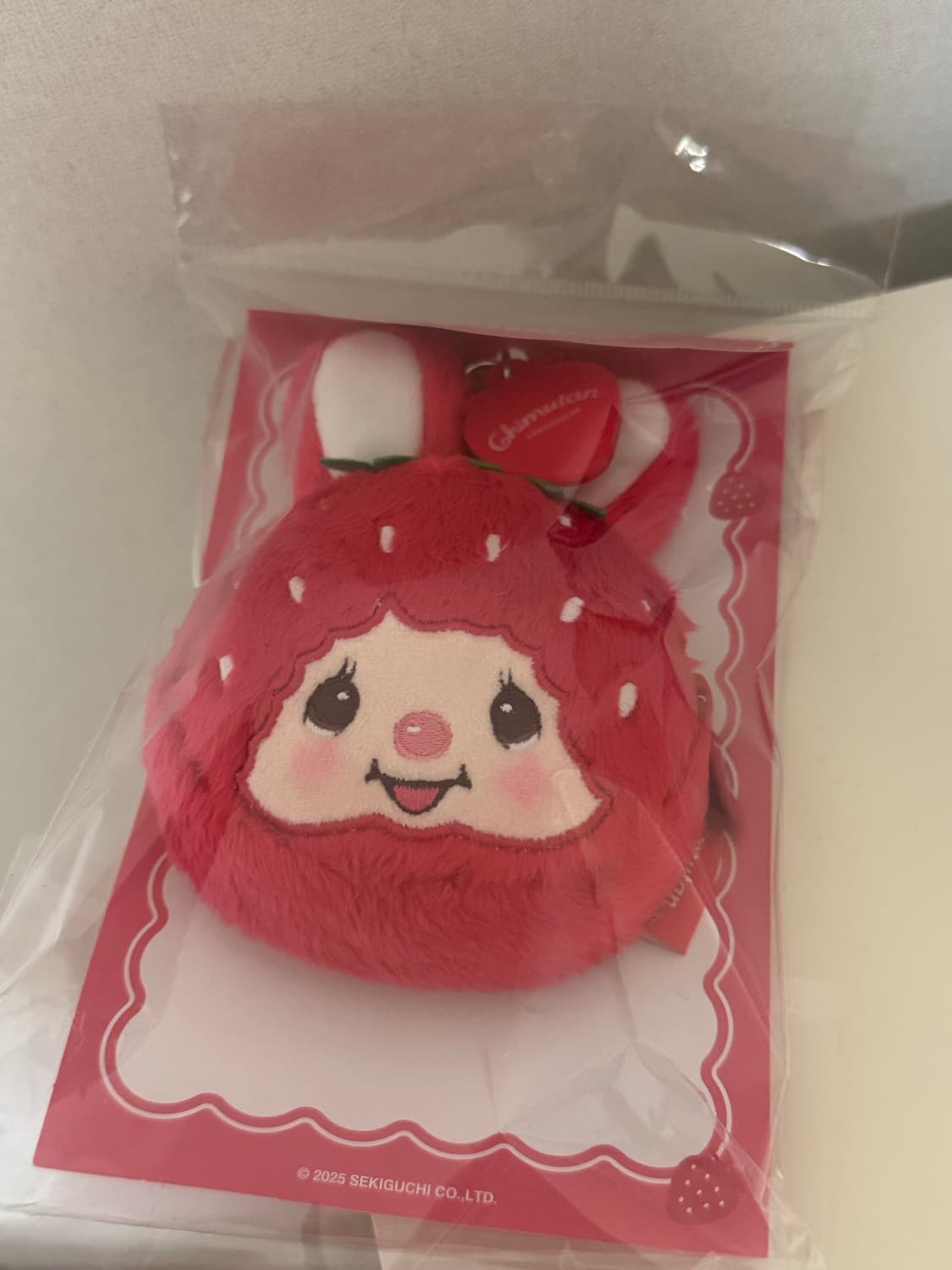 몬치치 딸기 치무탄 얼굴파우치 키링 상품이미지2