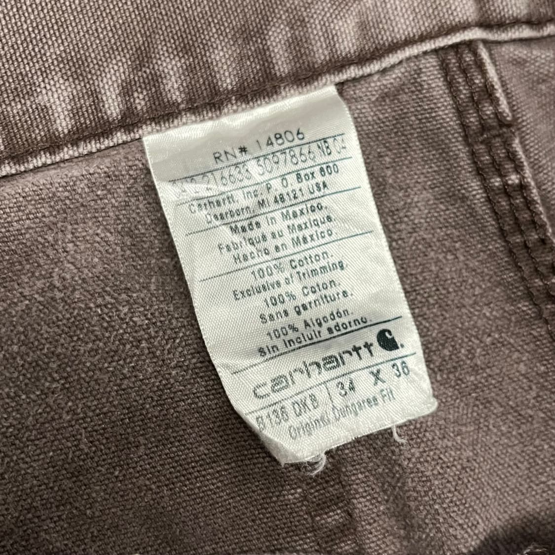Carhartt 데미지 더블니 워크 팬츠 (33“) 상품이미지6