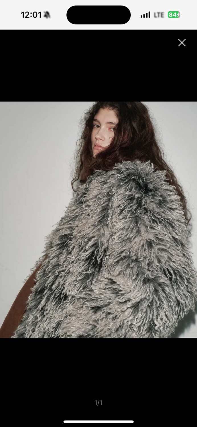 s/e/o  CURLY FAUX FUR COAT 상품이미지1