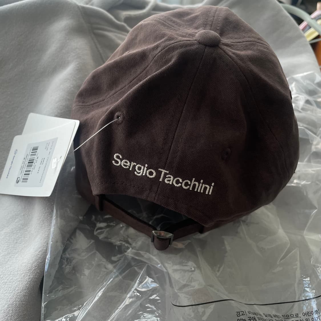 Sergio Tacchini 스웨이드 면 볼캡 모자 상품이미지2