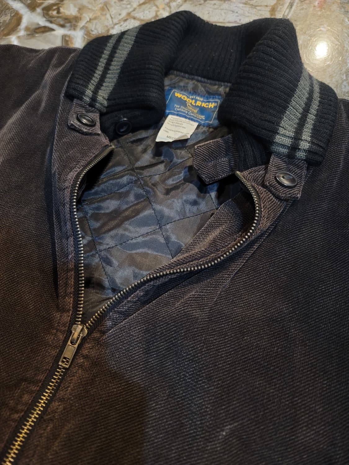 90's~ 울리치 다크브라운 봄버자켓 상품이미지3