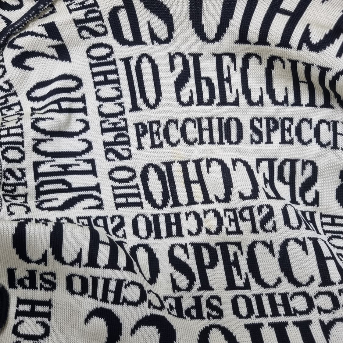 SPECCHIO 스피치오 블랙 아이보리 스펠패턴 투웨이 아세테이트 나일론 상품이미지2