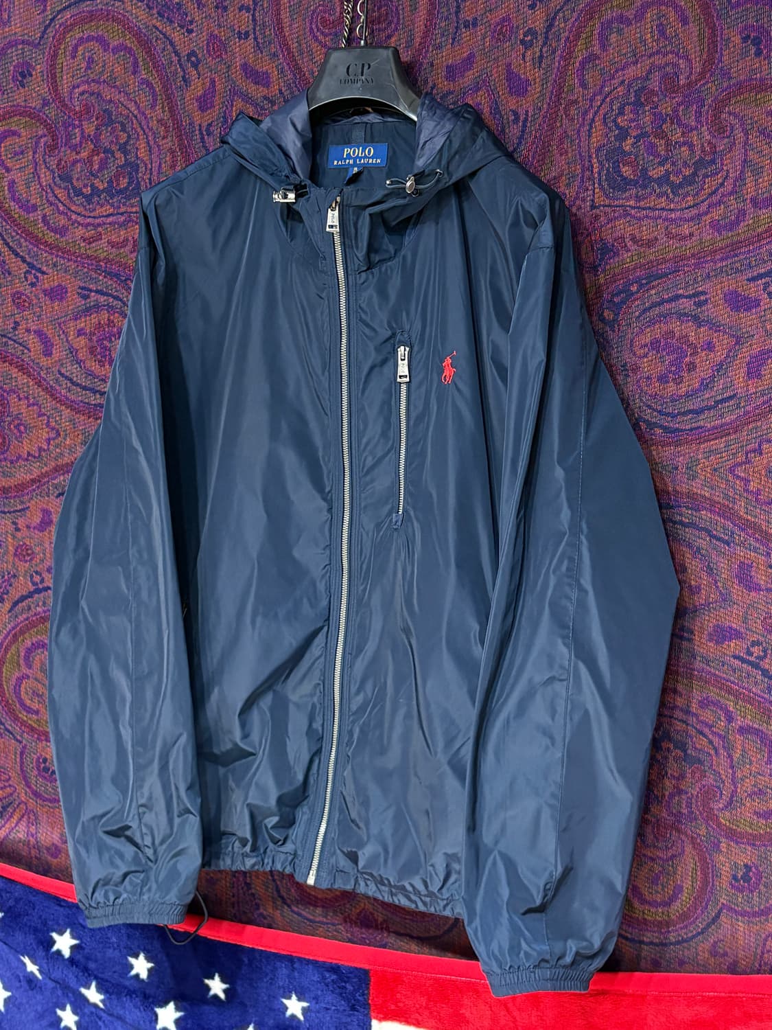 폴로 랄프로렌 네이비 바람막이 후드자켓 상품이미지2