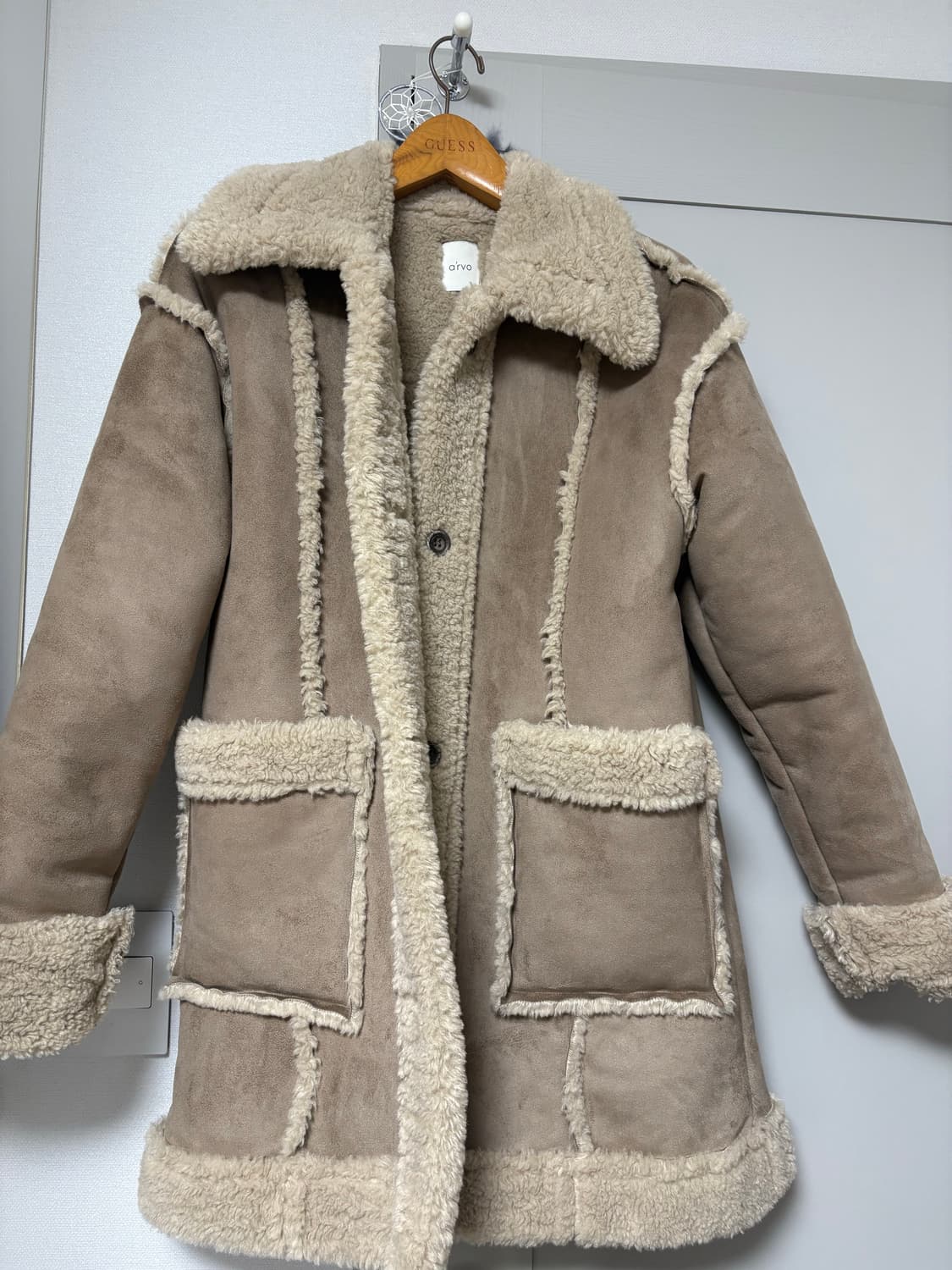 퍼 무스탕 코트 상품이미지2