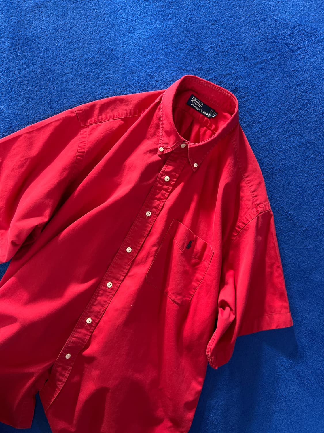 폴로 레드 셔츠 XL 상품이미지1
