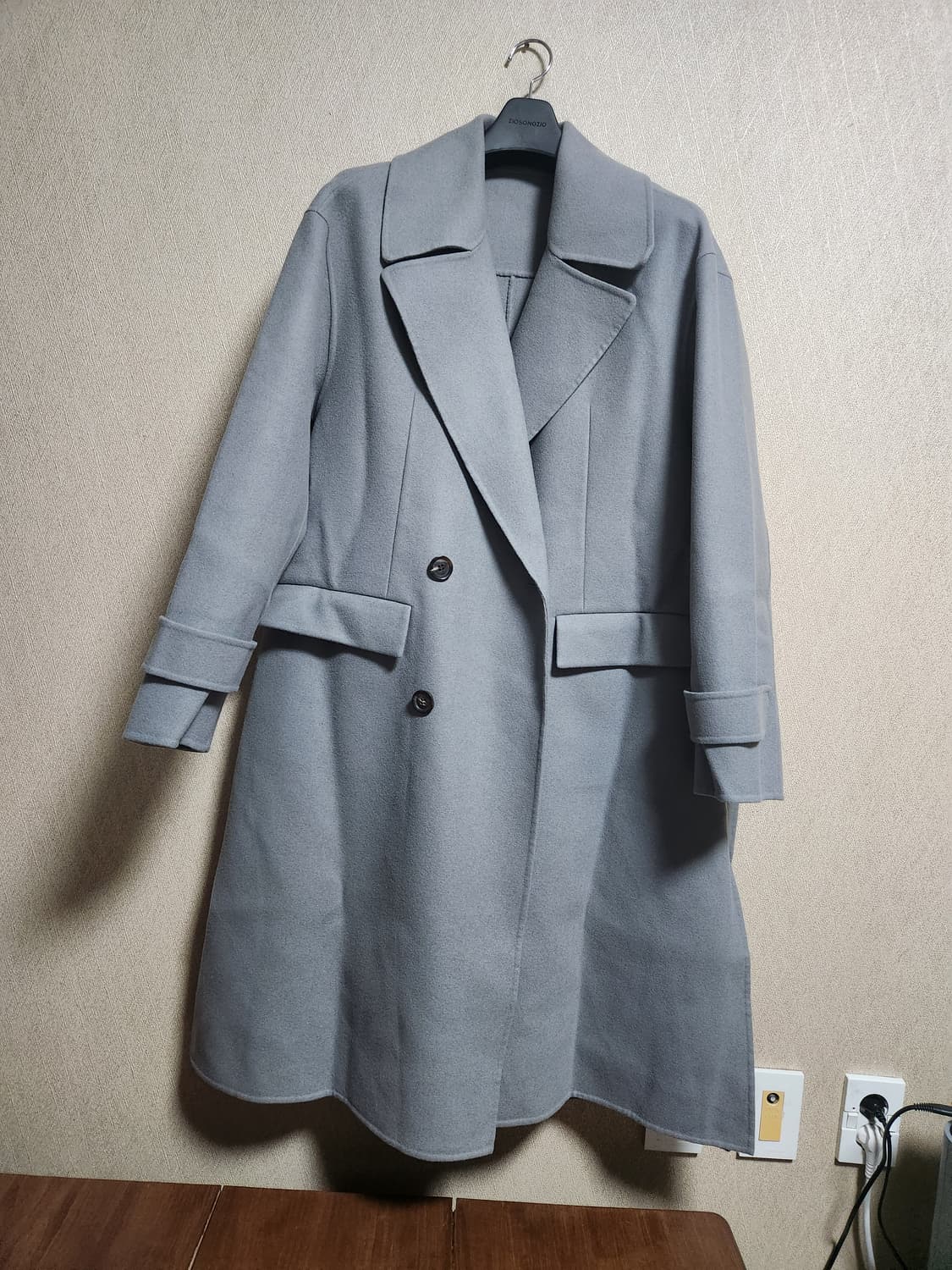 준지 오버핏 그레이 코트 48사이즈 상품이미지2