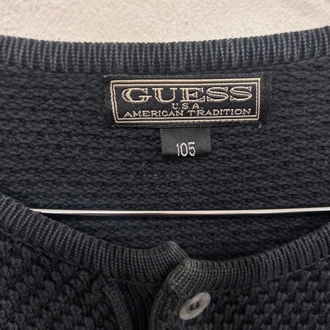 게스 아메리칸 오버핏 와플 헨리넥 롱슬리브 상품이미지3