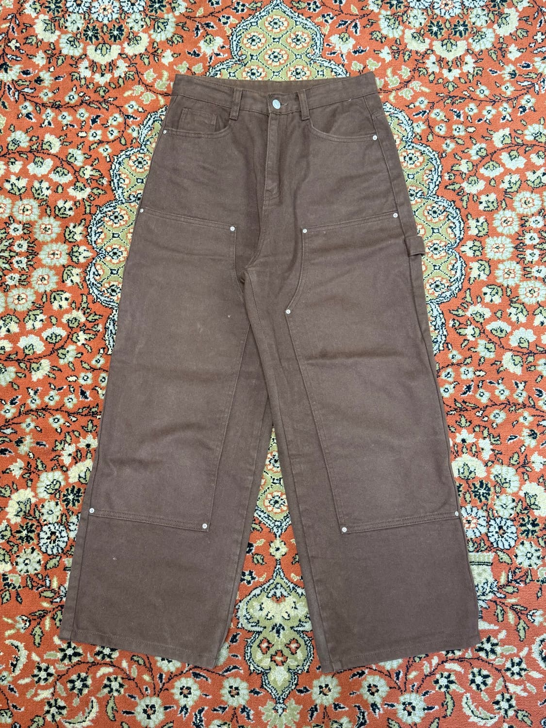 스타일랩 브라운 더블니 카펜터팬츠 S (27) 상품이미지1