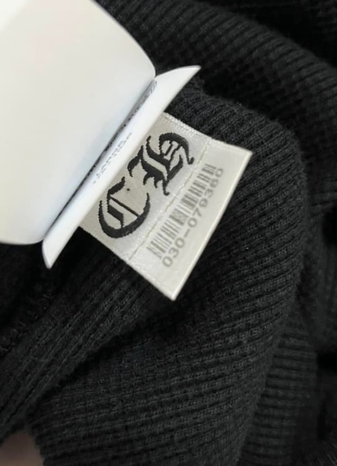 크롬하츠 헨리넥 레더패치 니트 L사이즈 처분 상품이미지4