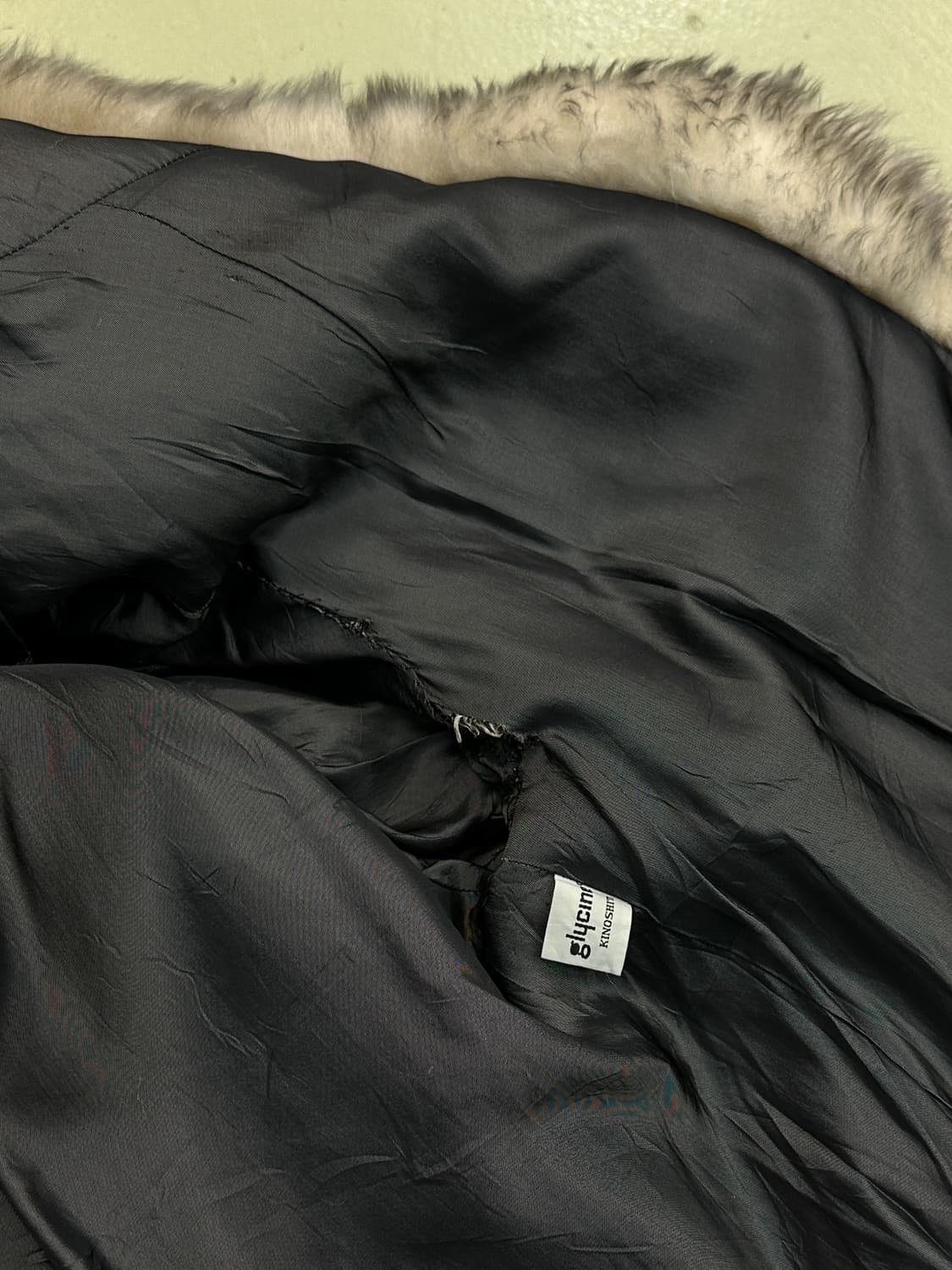 글리시네 키노시타 램스킨 후드 퍼 자켓 상품이미지10