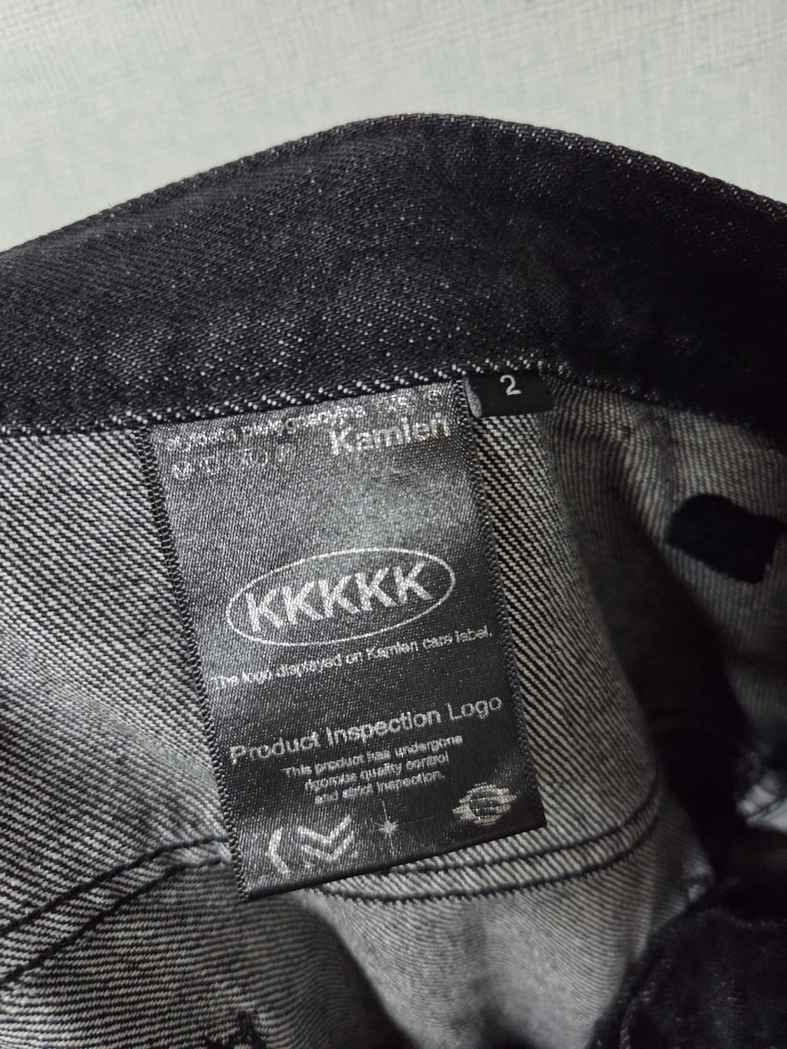 [2] 카미엔 kamien 크로스 다트 플레어 데님진 청바지 상품이미지5