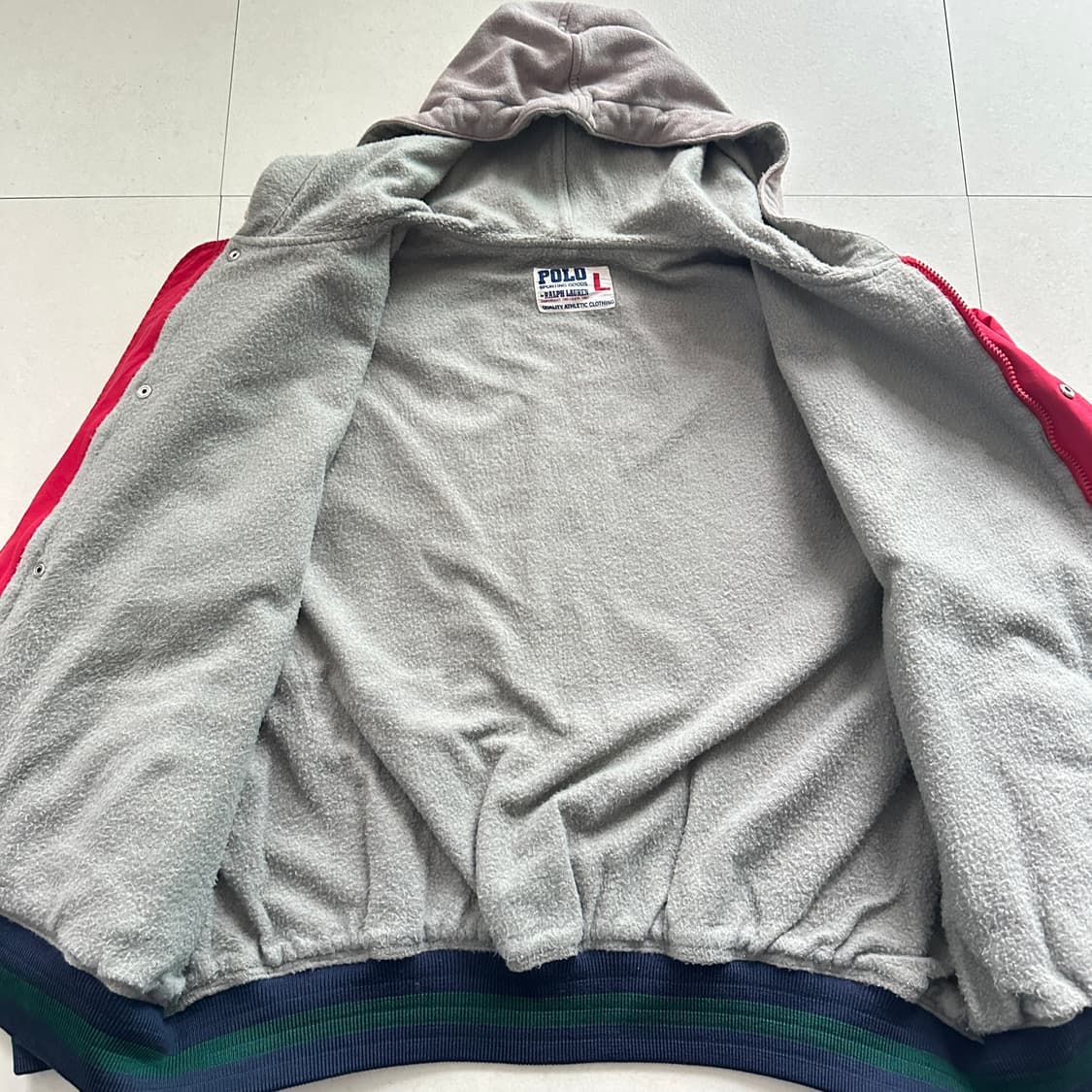 90s 폴로 랄프로렌 91 후드 자켓 빈티지 L 상품이미지5