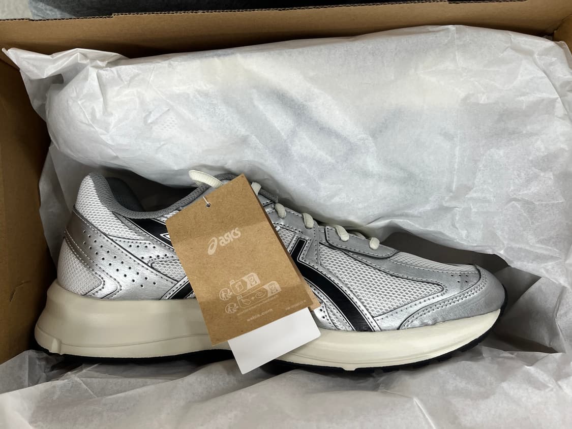 아식스 조그 100s 화이트 블랙 - 2E 와이드 280mm 상품이미지3