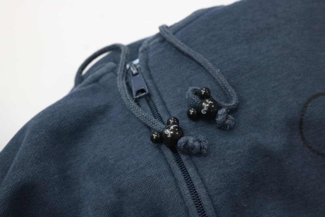 Disney 디즈니 빈티지 미키 마우스 백로고 네이비 후드 집업 (M) 상품이미지7