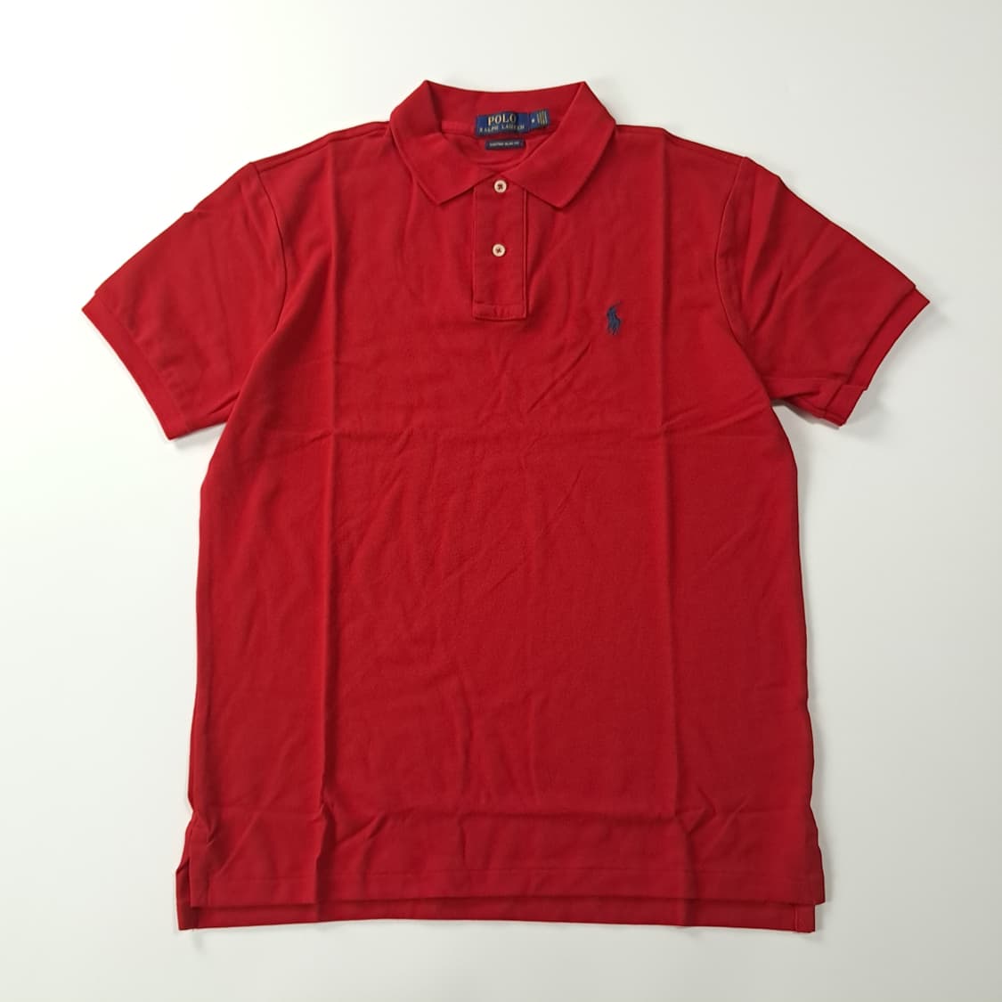 CK337 M 폴로 커스텀슬림핏 레드 칼라 티셔츠 상품이미지1