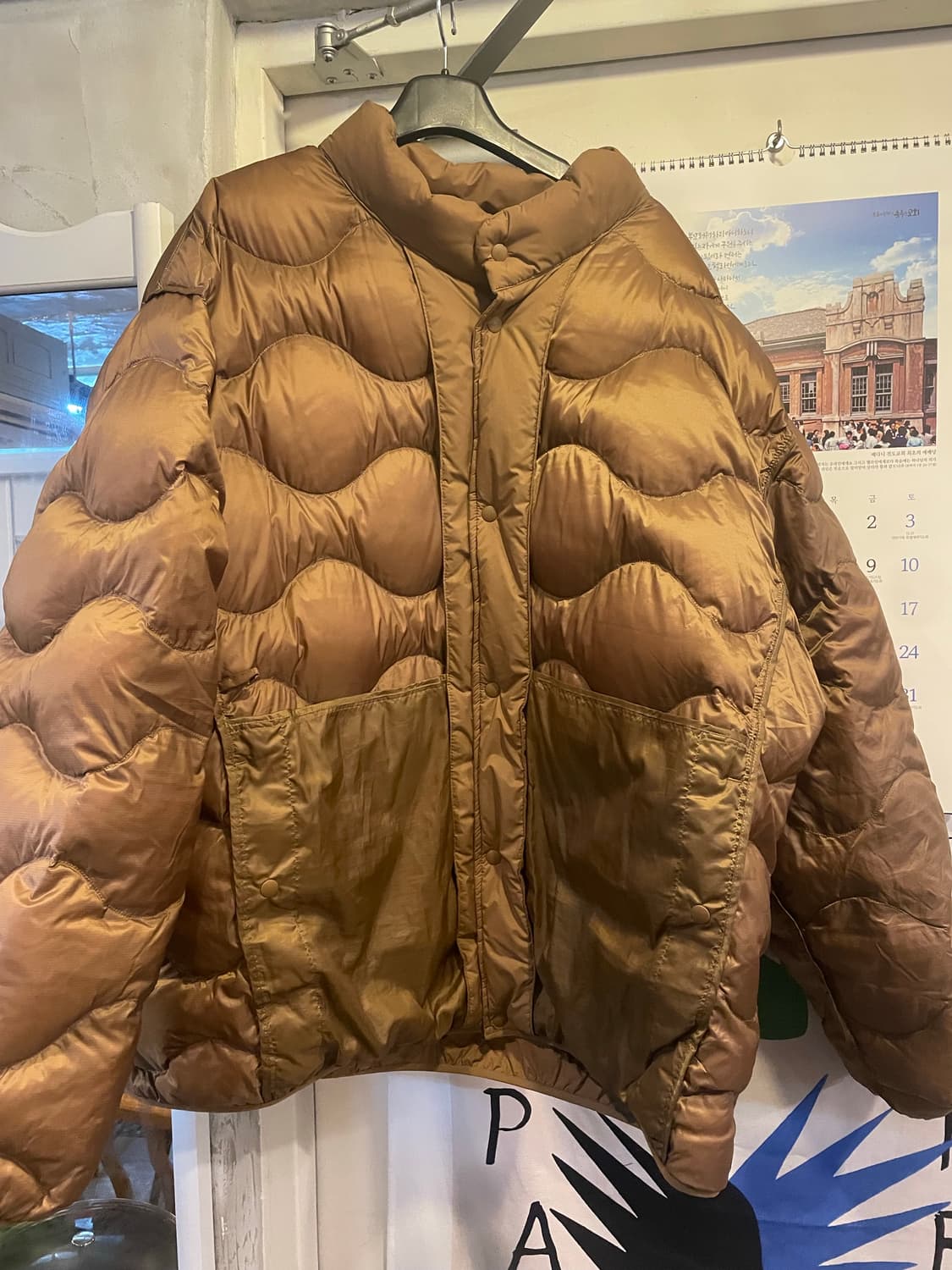 유니클로 울트라라이트 패딩 브라운 4xl 상품이미지3