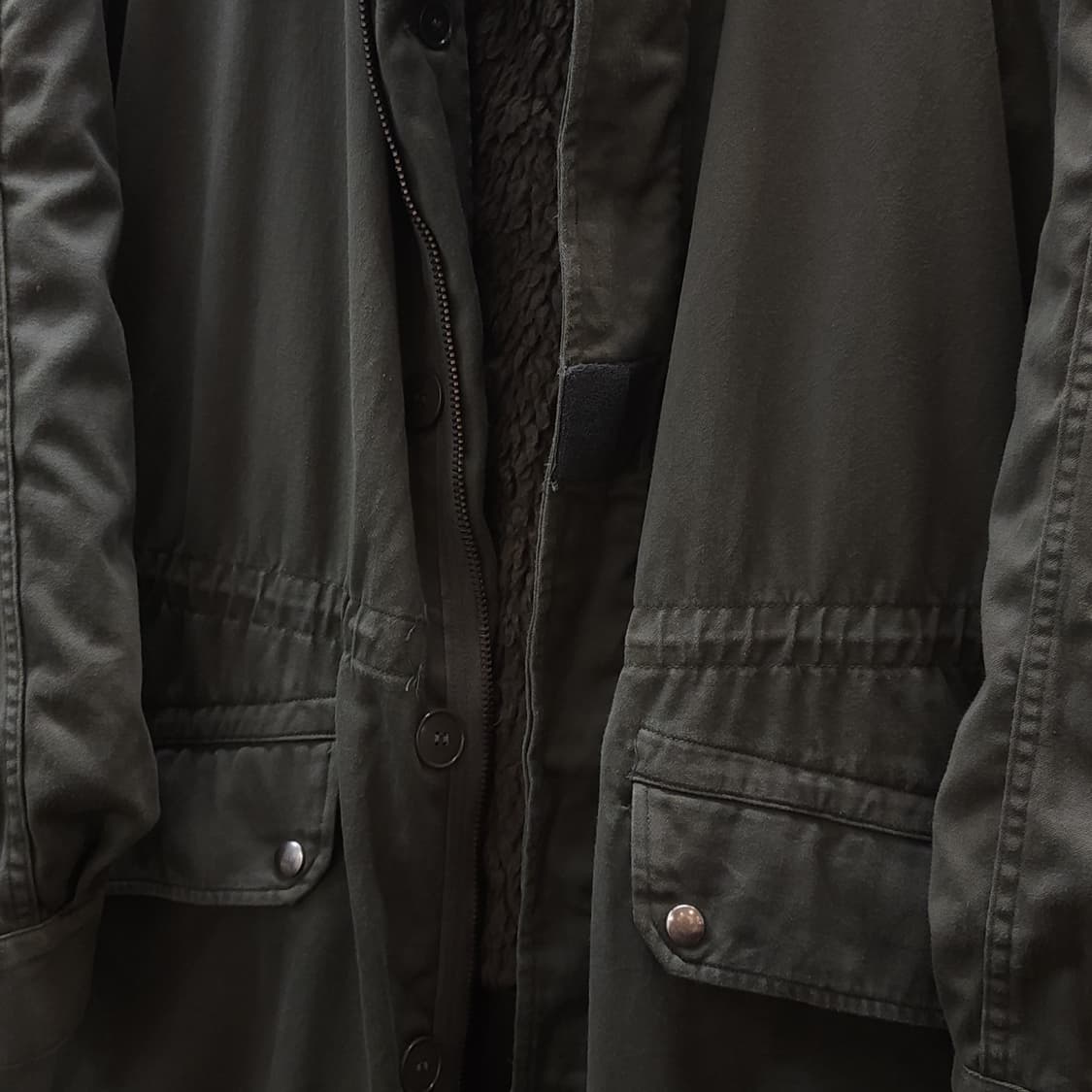 빈티지 프랑스군 m64 밀리터리 모즈파카 올리브 그린 페이딩 92L 상품이미지5