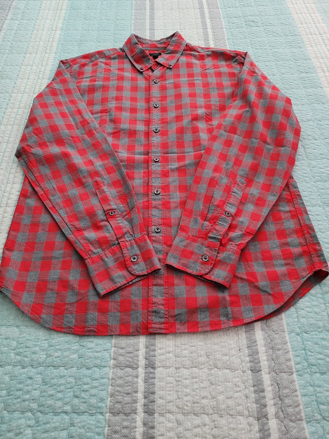 제이크루 J crew. 레드블록 체크셔츠. XL 105사이즈 상품이미지6