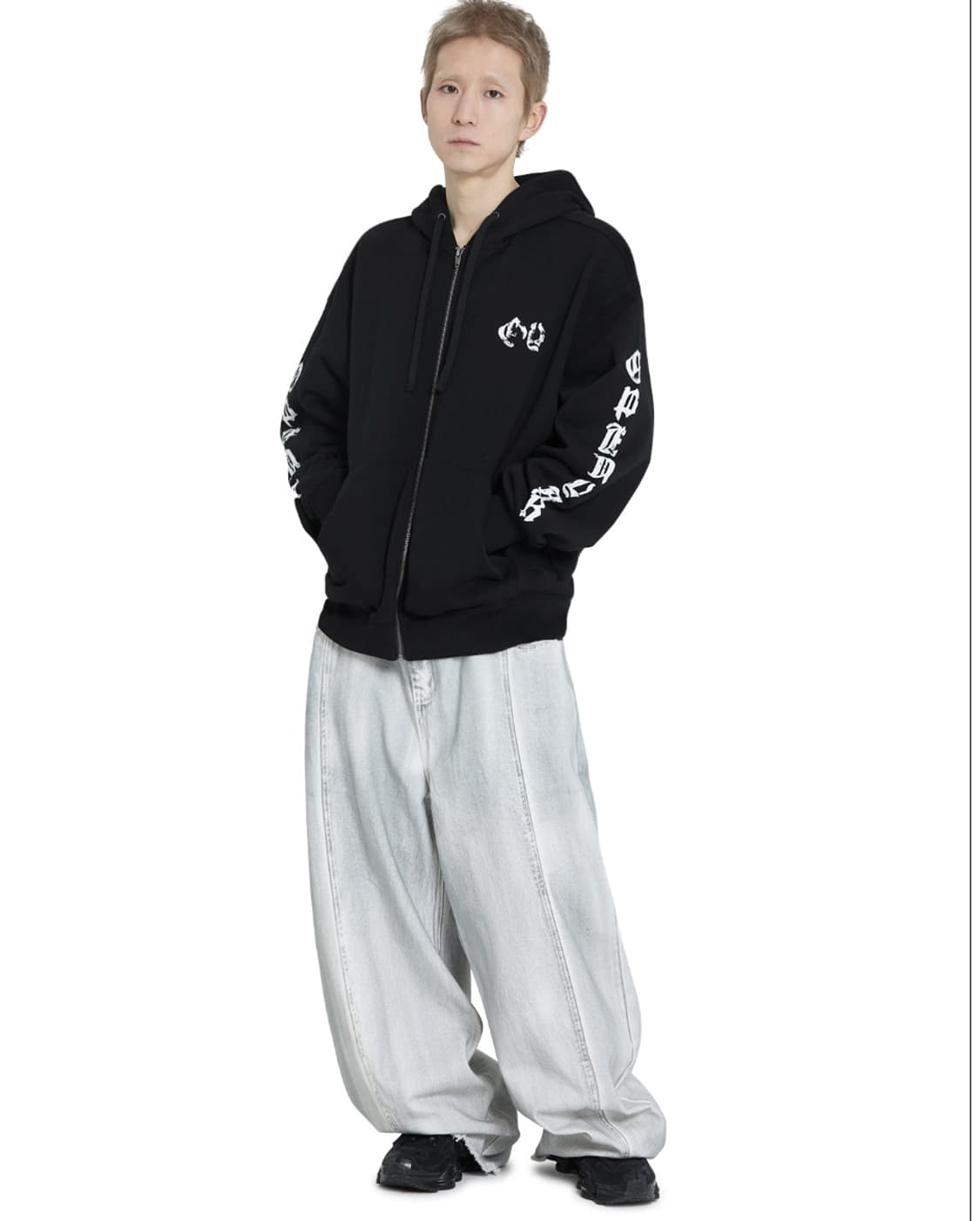 오와이 고틱 후드 집업 L 상품이미지1