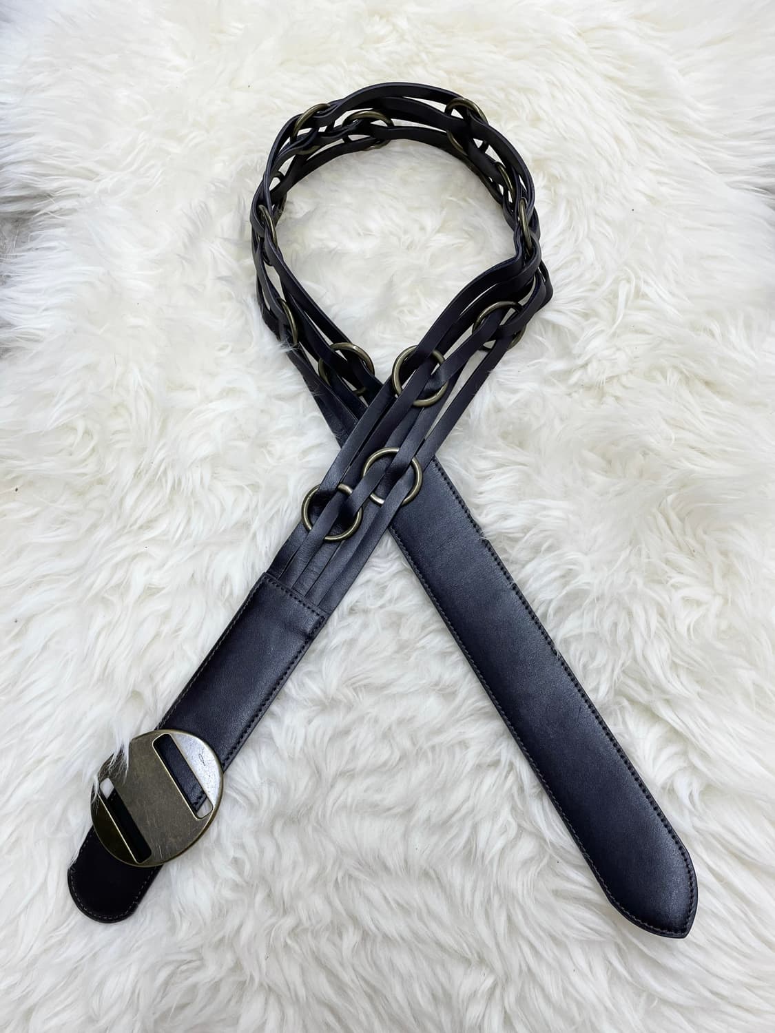 레이어드 링 버클 벨트 상품이미지1