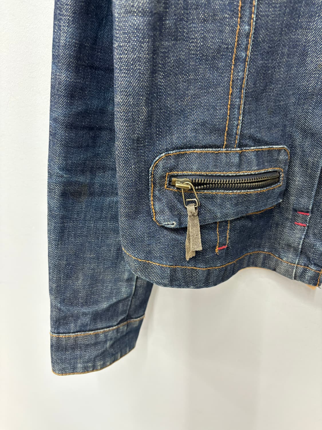 시스템 빈티지 데님 멀티포켓 스티치 집업 자켓 A2999 상품이미지4