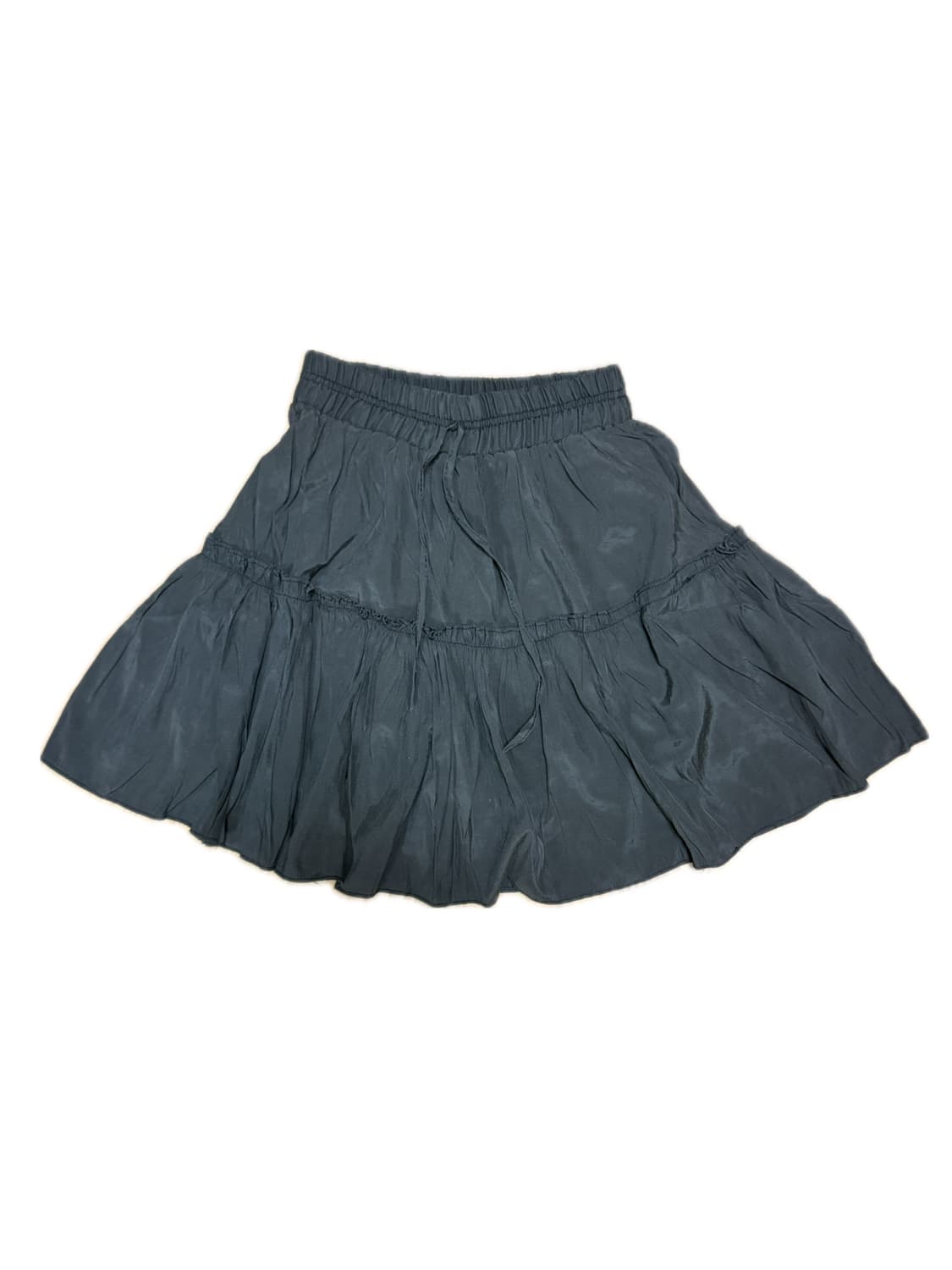 프릴 리본 블랙 스커트 고스로리 고딕 상품이미지1