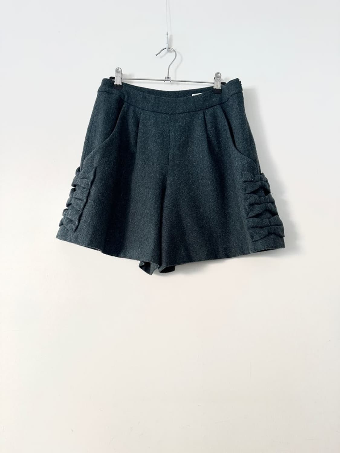 Ribbon detail warm mini pants  상품이미지1