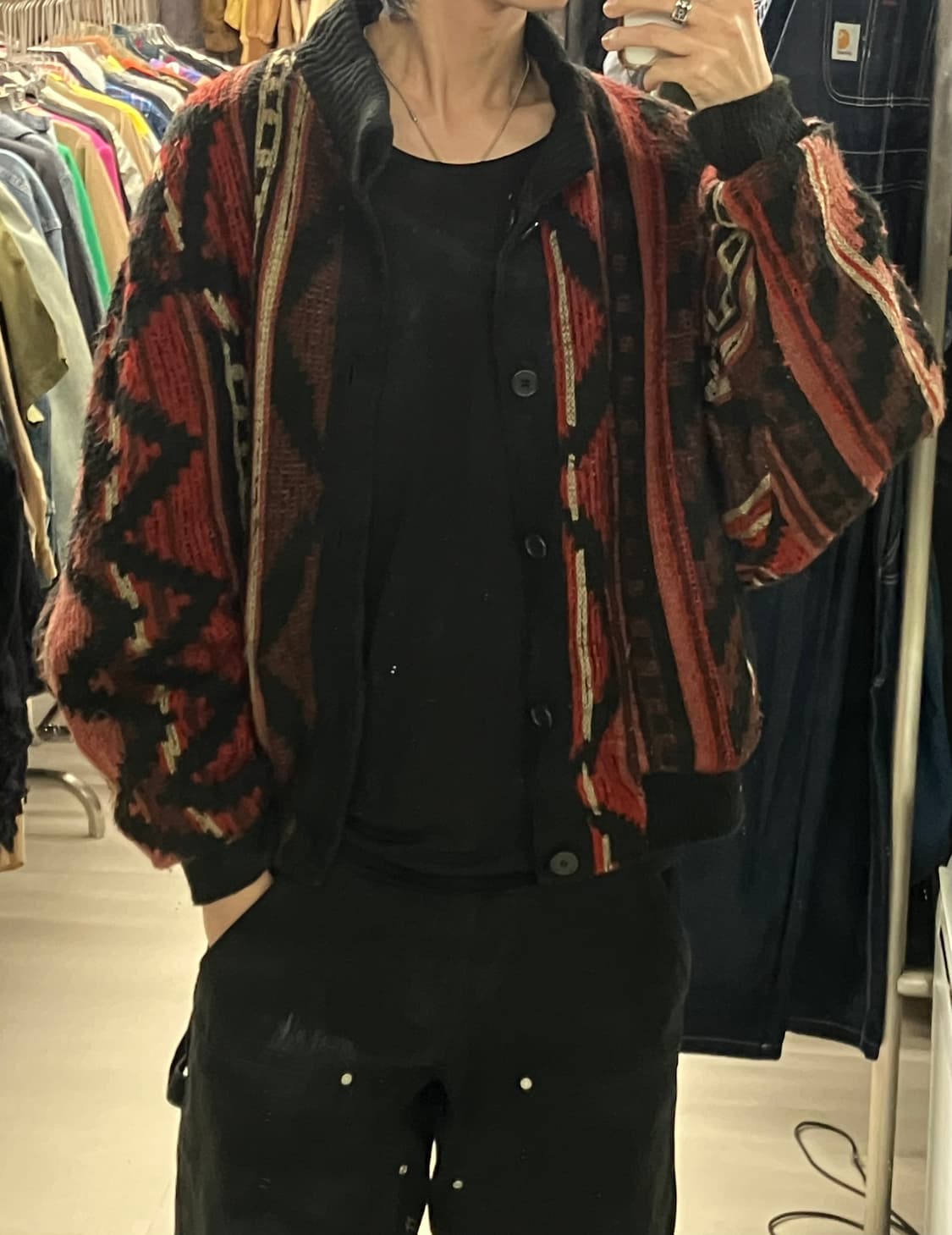 이세이미야케 리버시블 울 가디건 M 상품이미지6