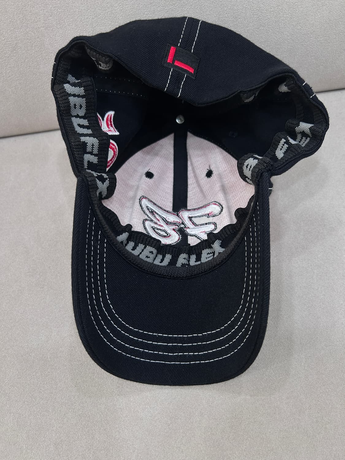 FUBU 후부 빈티지 스티치 볼캡 야구 모자 검빨 상품이미지8