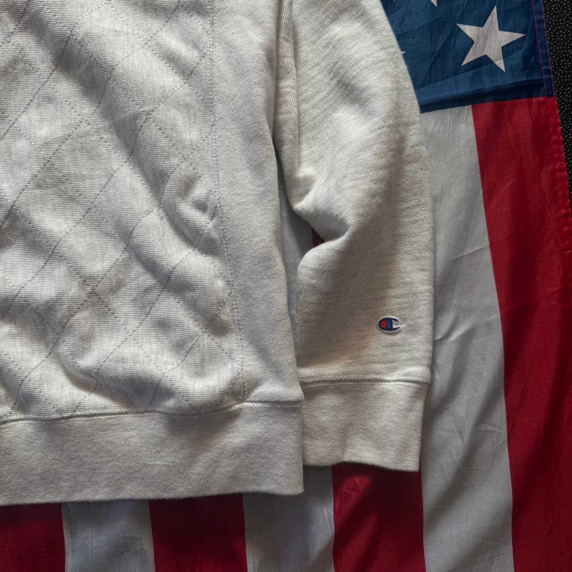 [S] 챔피온 리버스위브 뉴욕 호프스트라 유니버시티 반집업 맨투맨 상품이미지3