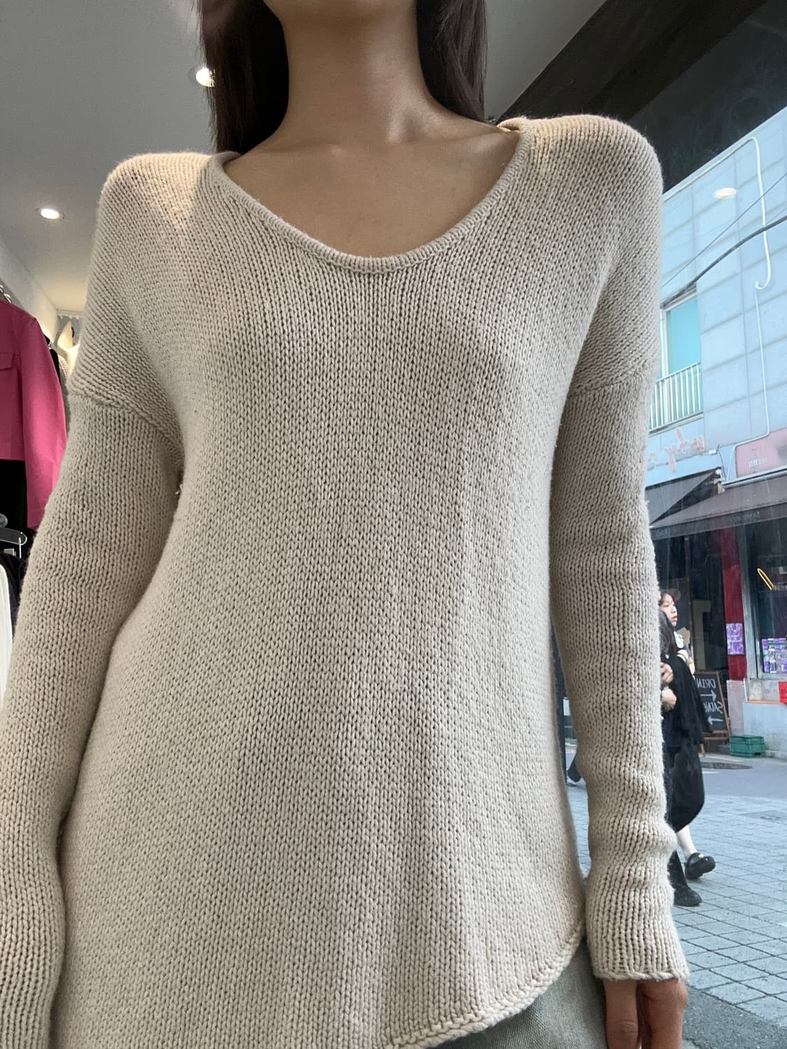 Helmut Lang Asymmetric Loose Fit Knit 상품이미지1