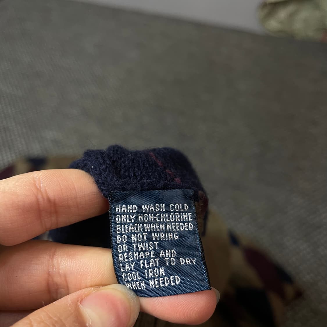 폴로랄프로렌 브라운 아가일 긴팔 니트 XL 상품이미지5