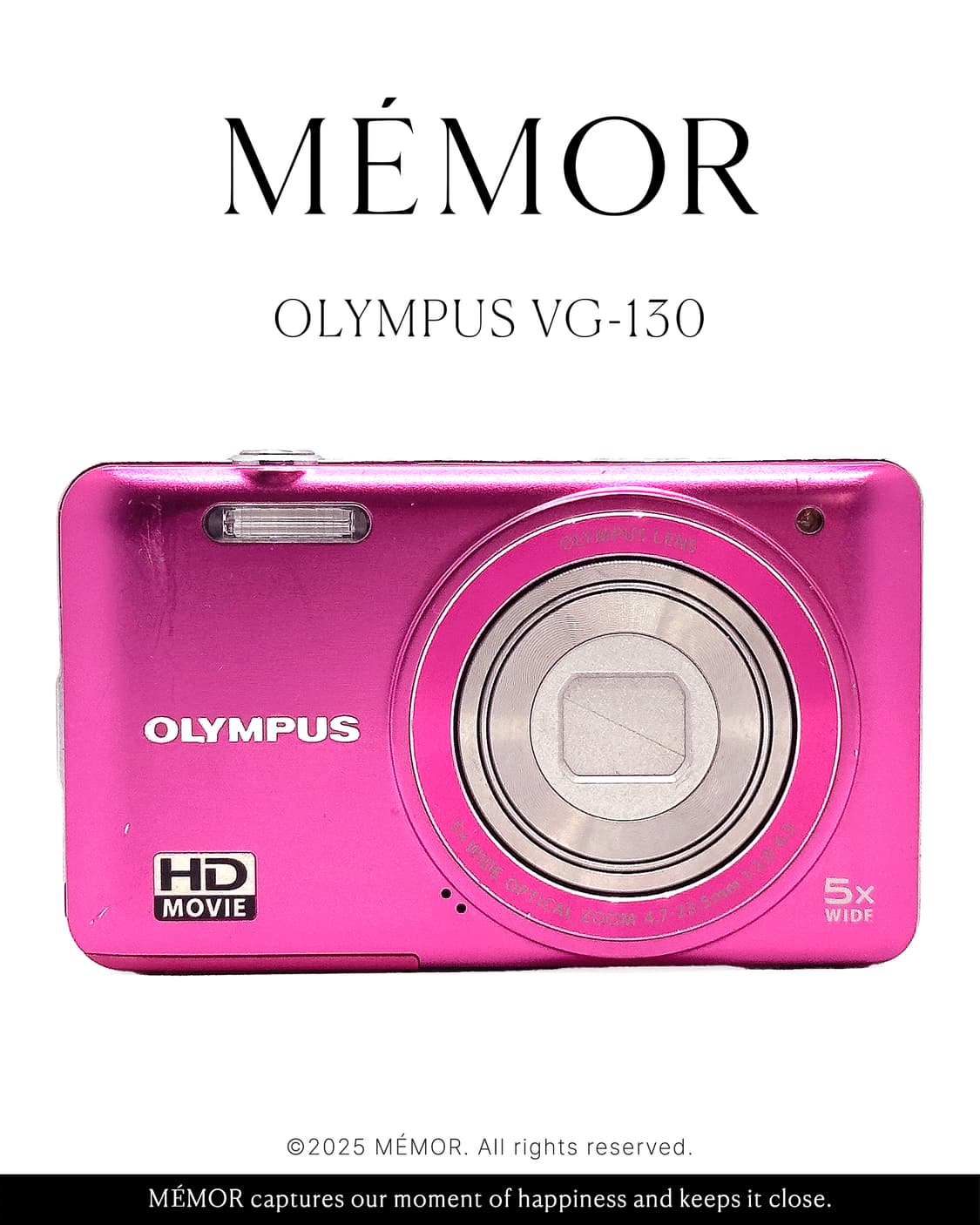 희귀/메탈핑크♥️OLYMPUS VG-130 올림푸스 디카 상품이미지1