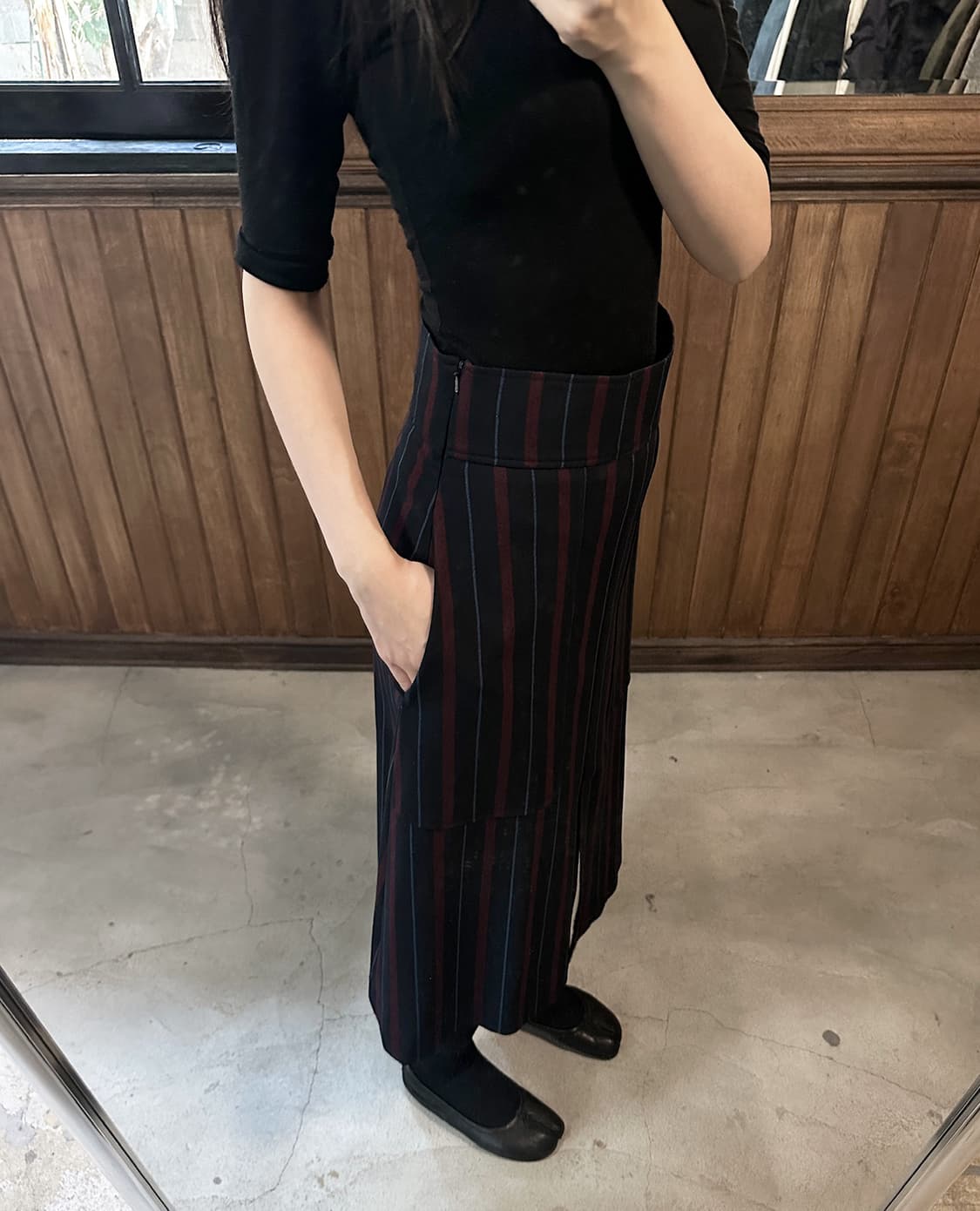 SEE BY CHLOE striped flare skirt 상품이미지3