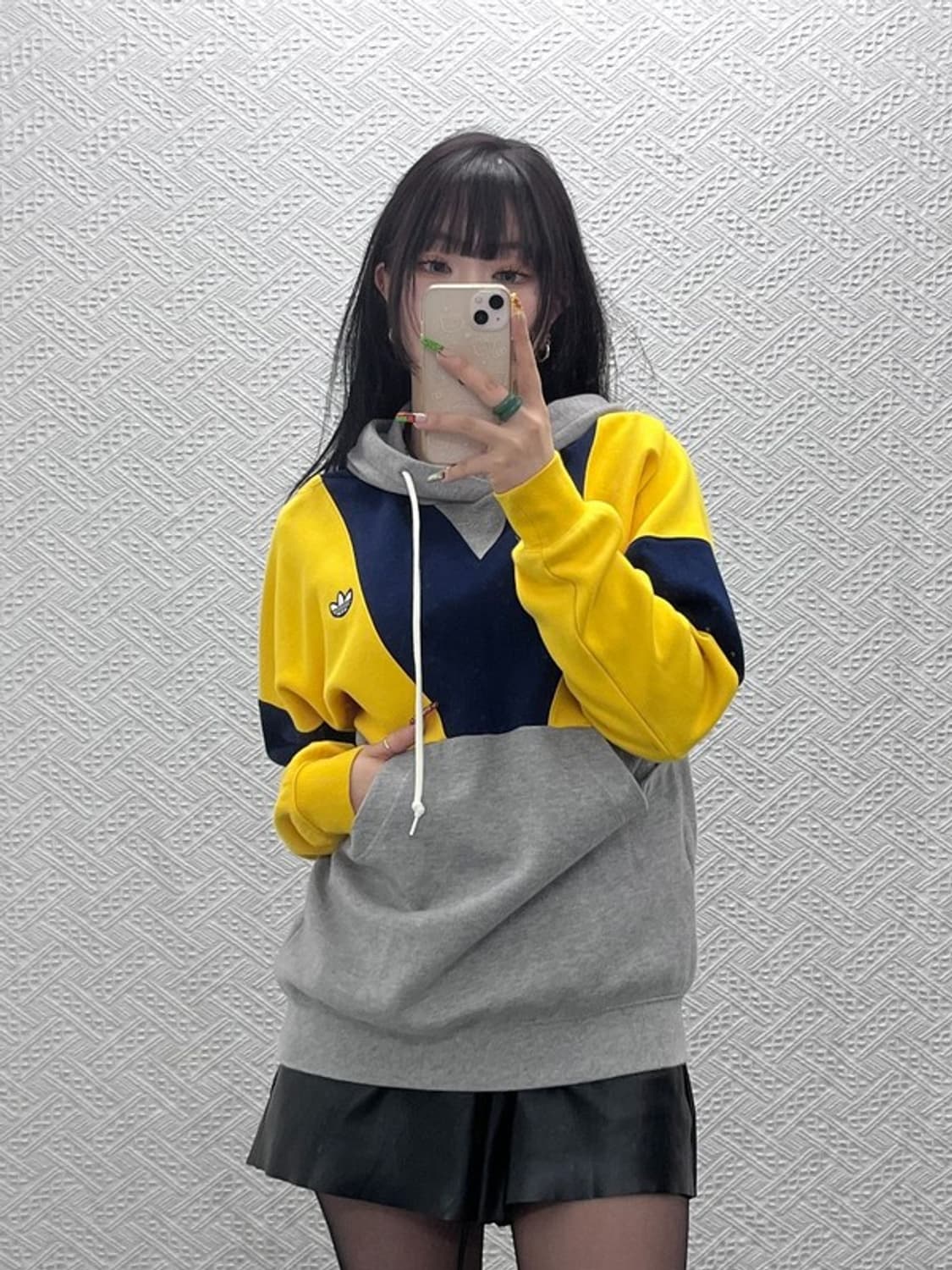 아디다스 올드스쿨 레트로 컬러블럭 후드티 S C09587 상품이미지2