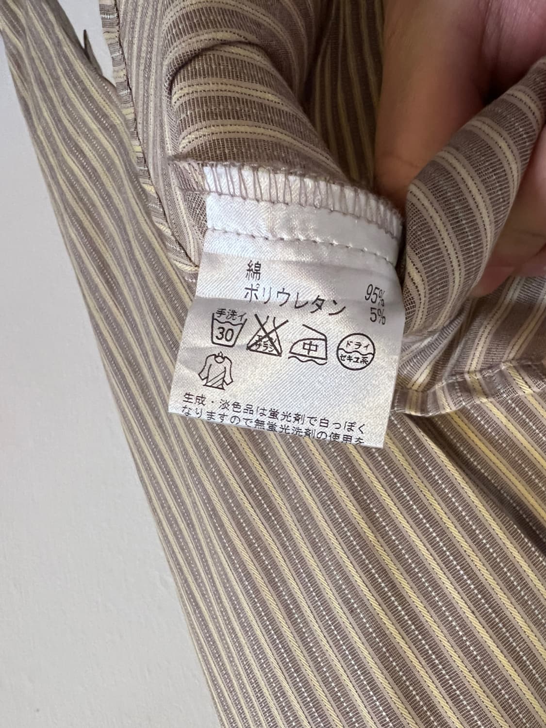 M) 빈티지 JPN VCHARGE by RENOWN 멀티 스트라이프 셔츠 상품이미지4