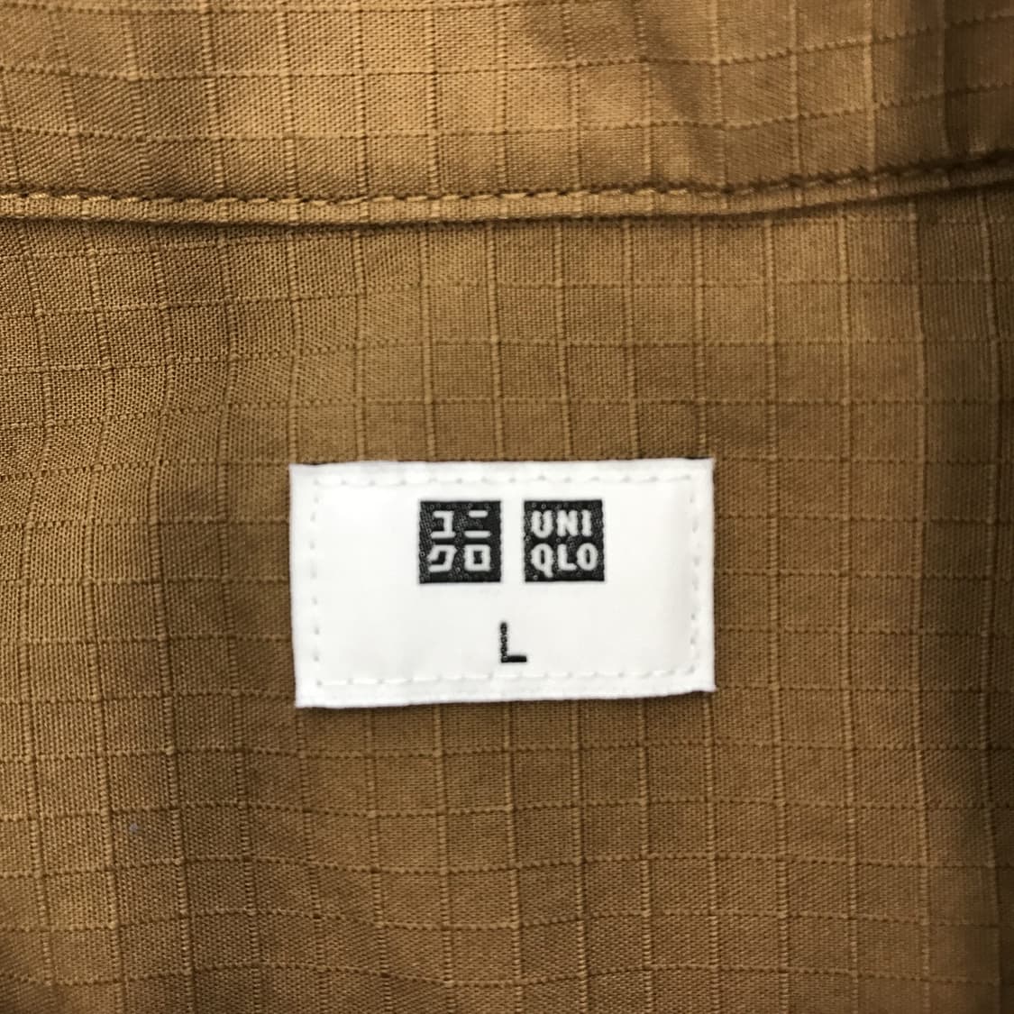 유니클로 밀리터리 립스탑 셔츠 [L] 상품이미지5