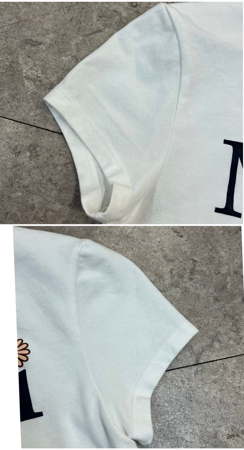 마르디 메르크디 크롭 반팔티 화이트 #csz4072 상품이미지6