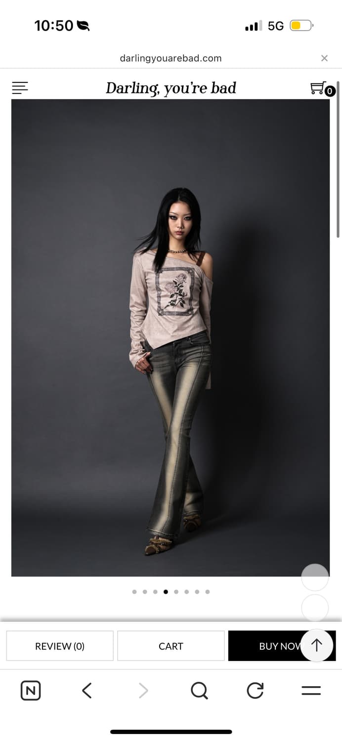 달링유어배드 ONE SHOULDER SUEDE TOP #BEIGE 상품이미지3