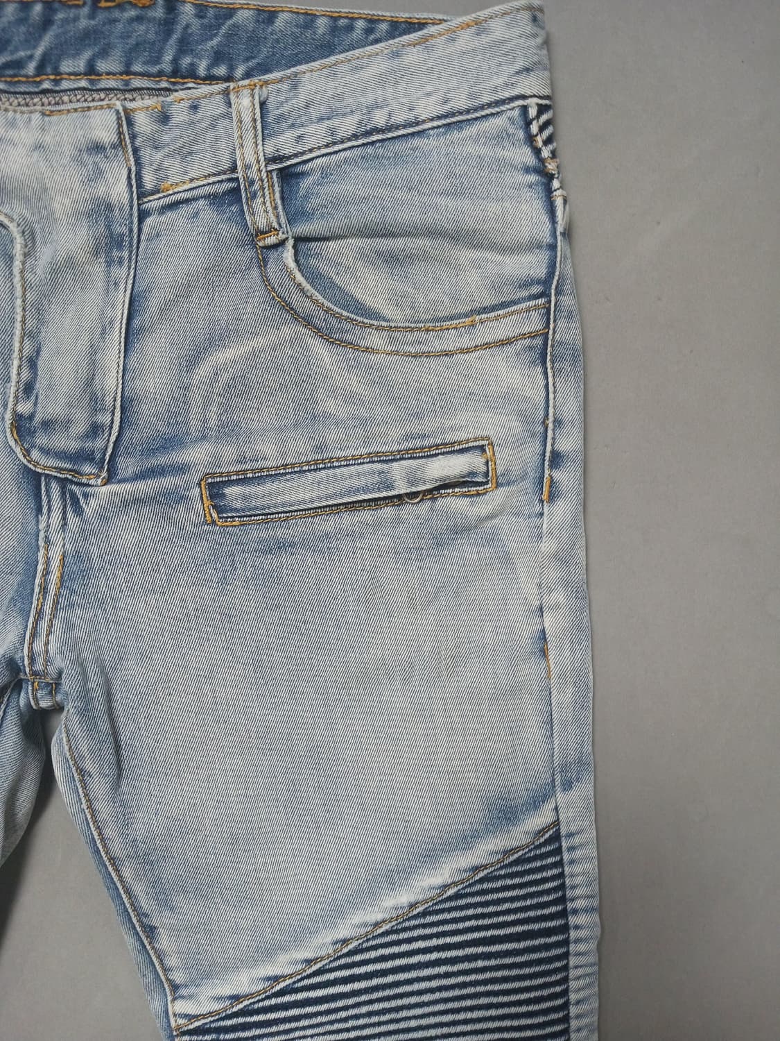 [31] 발망 워싱 무릅디스 바이커진 청바지 상품이미지4