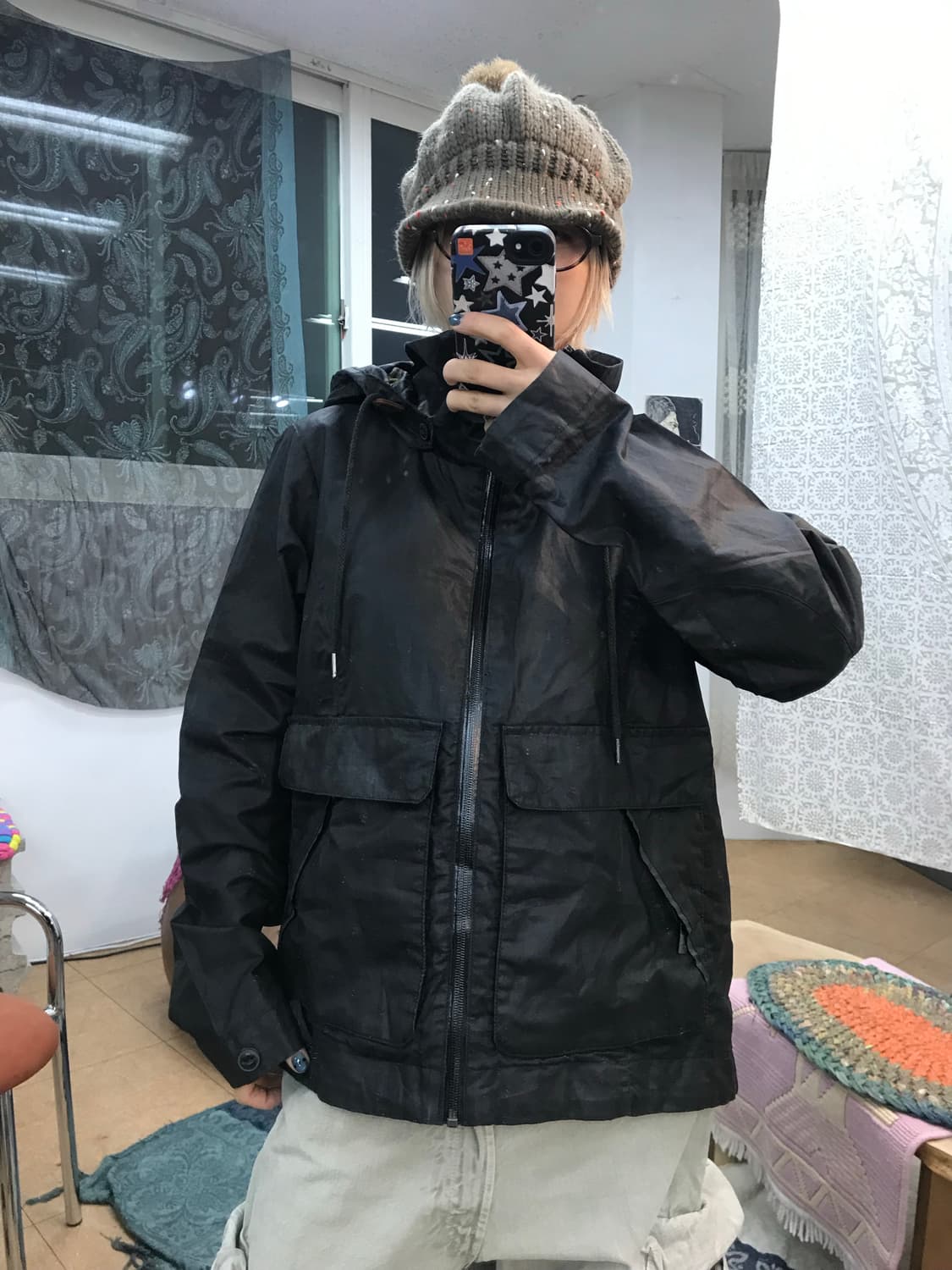 콜롬비아 옴니쉴드 체크 후드 바람막이  상품이미지2