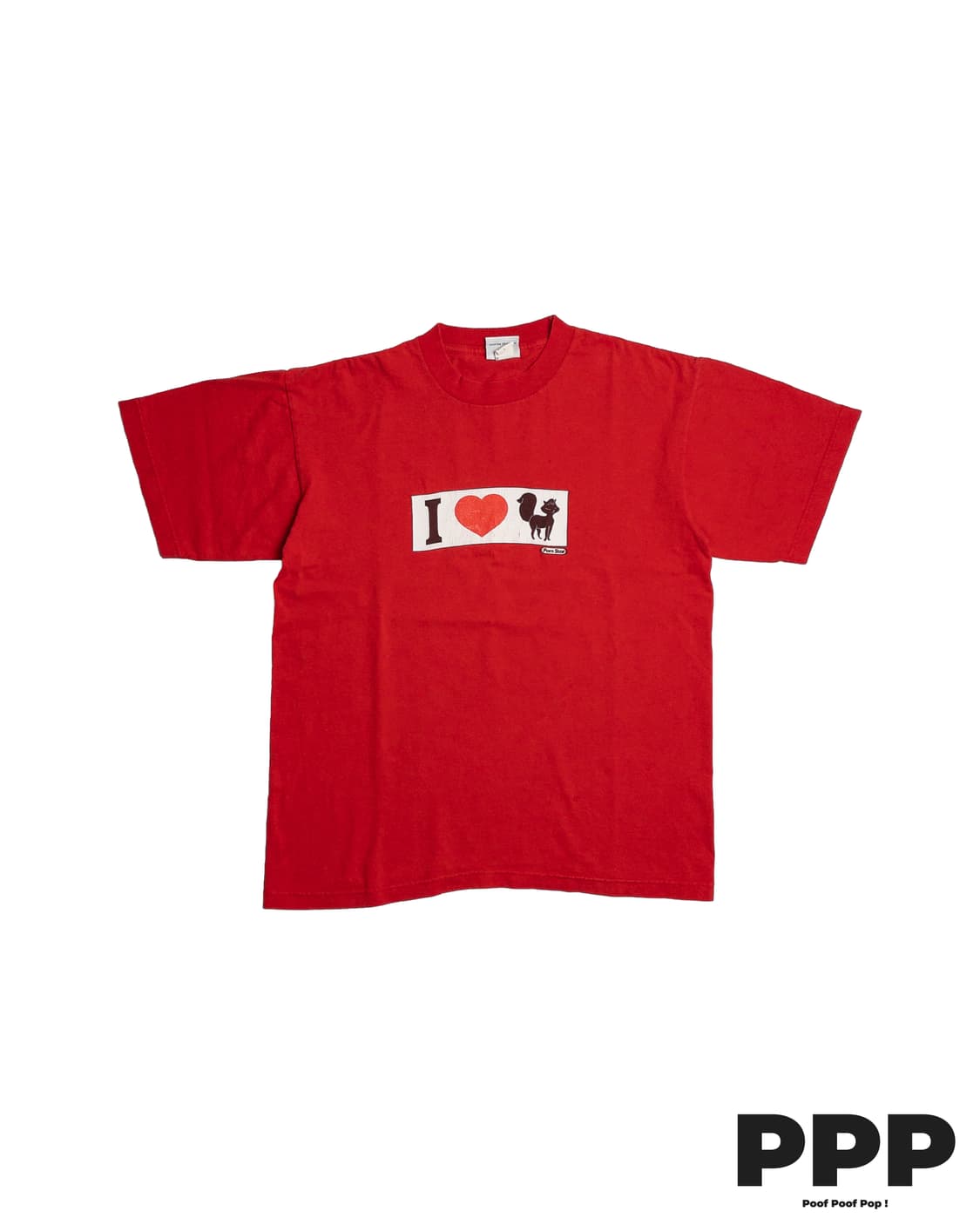 90's Porntar 'I love Cat(xussy)' 티셔츠 상품이미지1