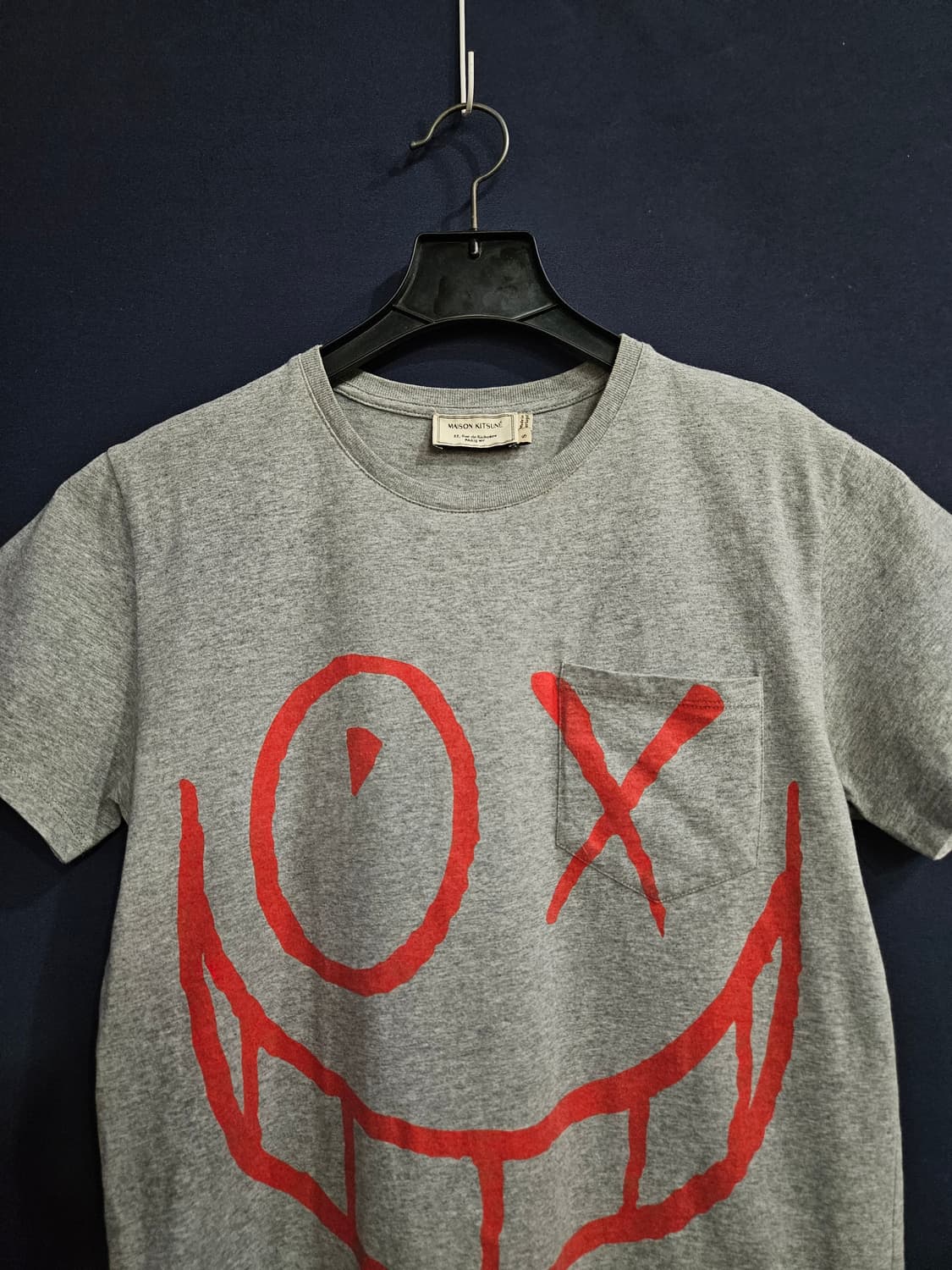 메종키츠네 프린팅 그레이 남성 90~95 반팔티  상품이미지6