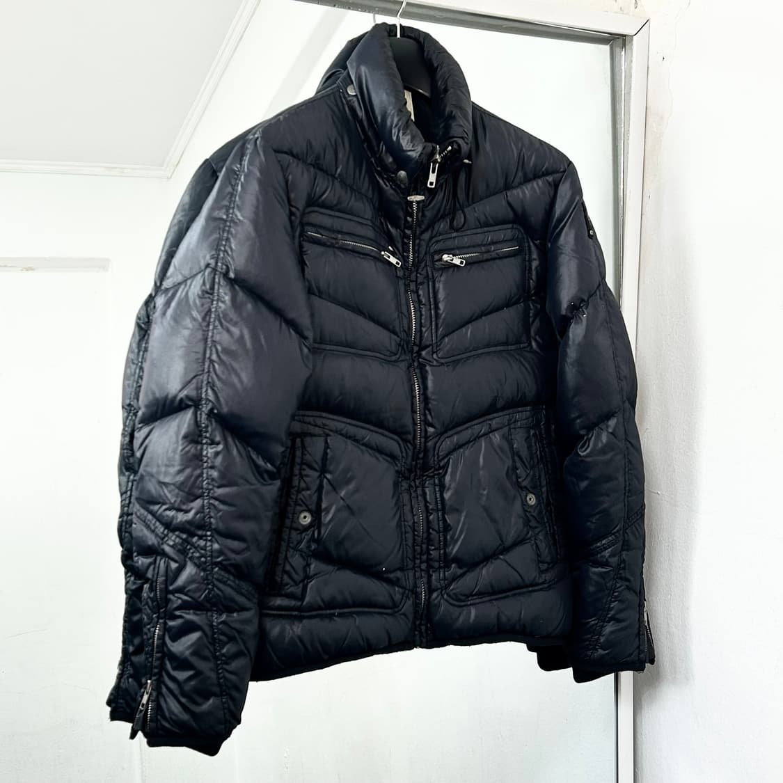 디젤 구스다운 바이커 패딩 상품이미지1