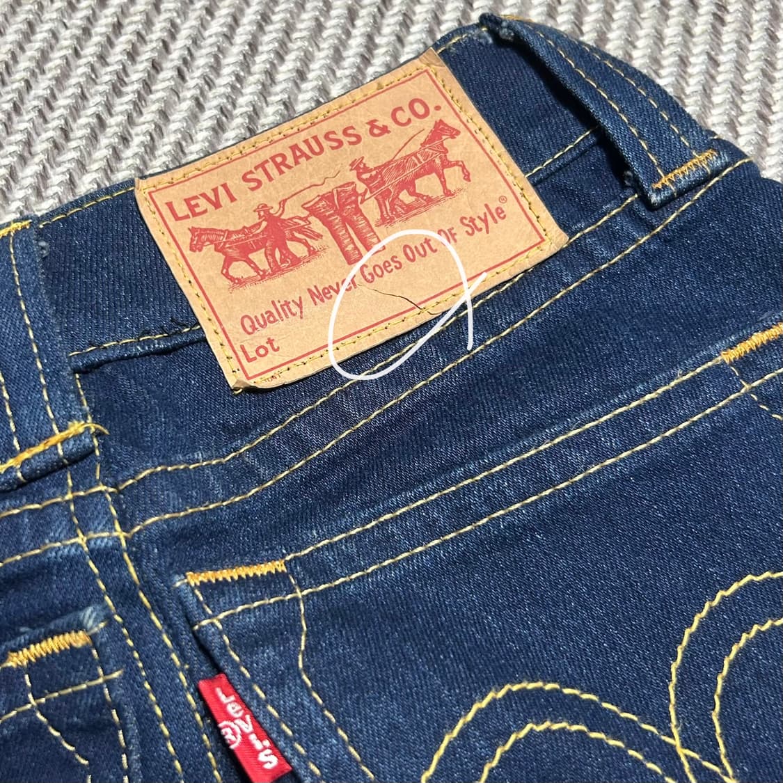 [XS] Levi's 리바이스 우먼즈 데님 청치마 상품이미지5