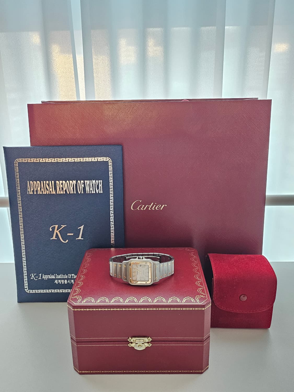 까르띠에 산토스 갈베 라지 18k콤비 오토메틱 (산토스 갈베 20주년 리 상품이미지6