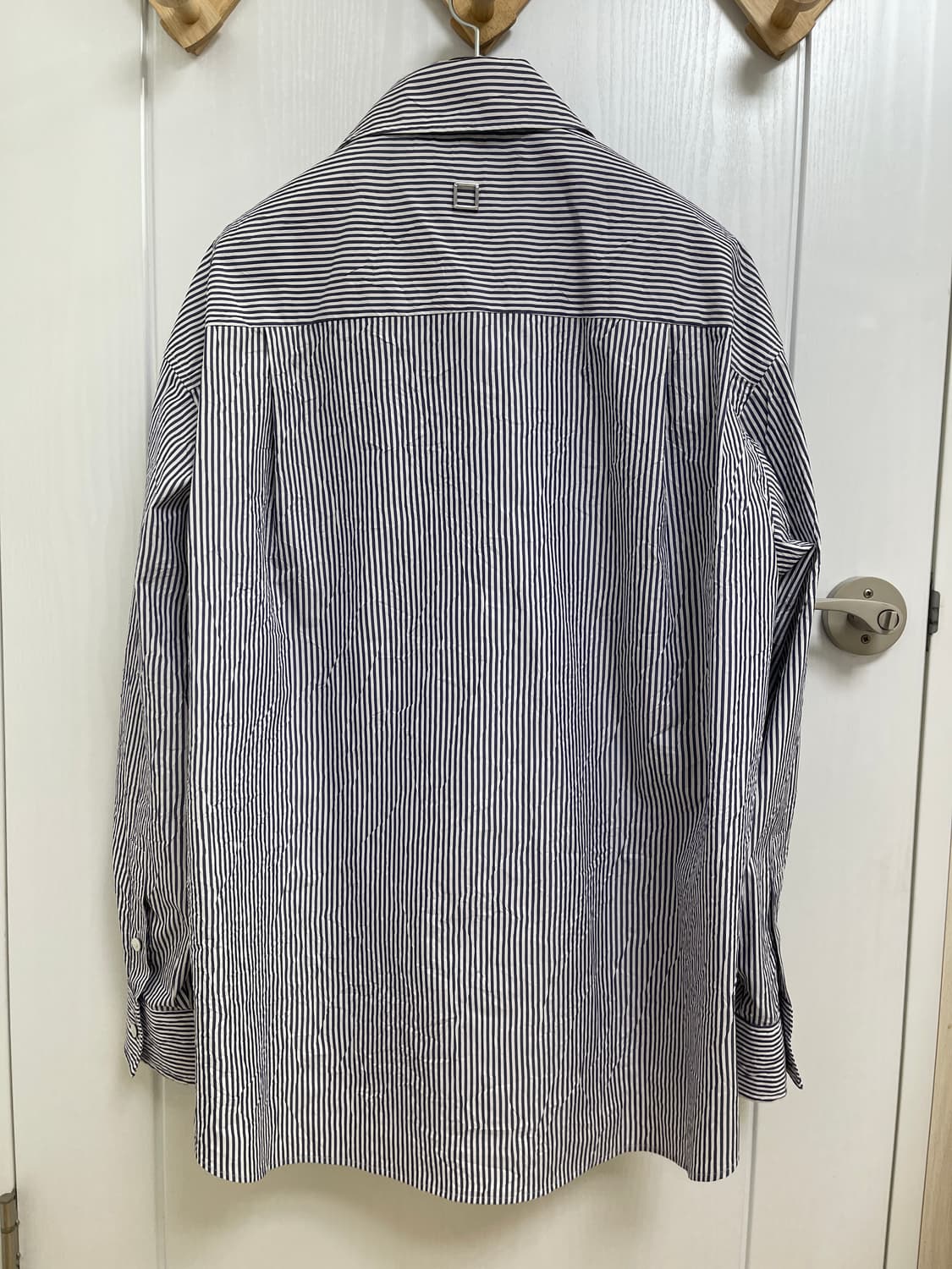 [거의 새것] 우영미 네이비 스트라이프 셔츠 상품이미지2