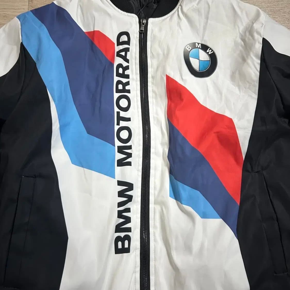 빈티지 BMW 풀프린팅 모토라드 나일론 누빔자켓(S) 상품이미지3