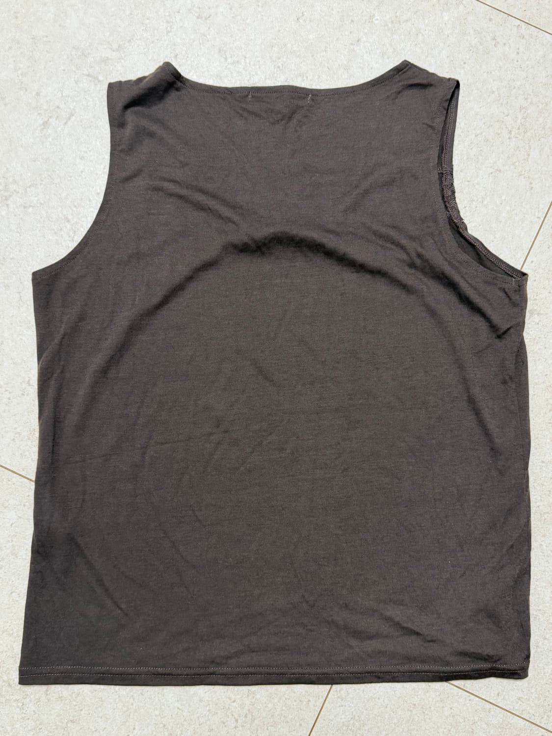 모리걸 브라운 크로쉐 나시 레이어드 슬리브리스 상품이미지3