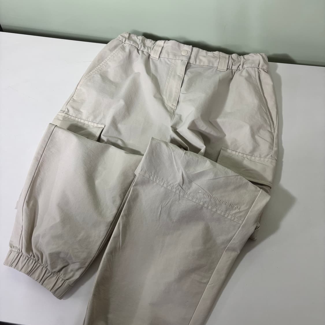 우먼S-M 네파 아이보리 기능성 나일론 카고 조거팬츠 상품이미지3